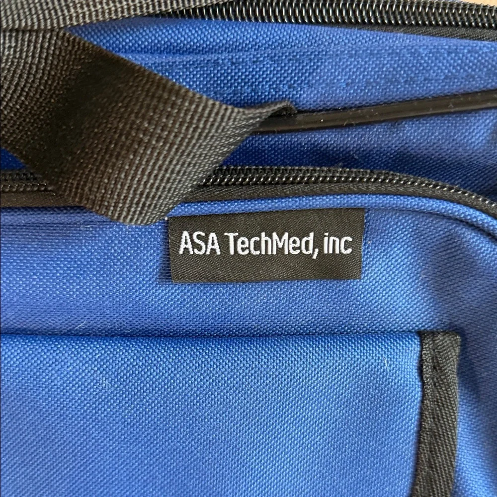 Blue Laptop Briefcase with Multiple Compartments - Unbranded